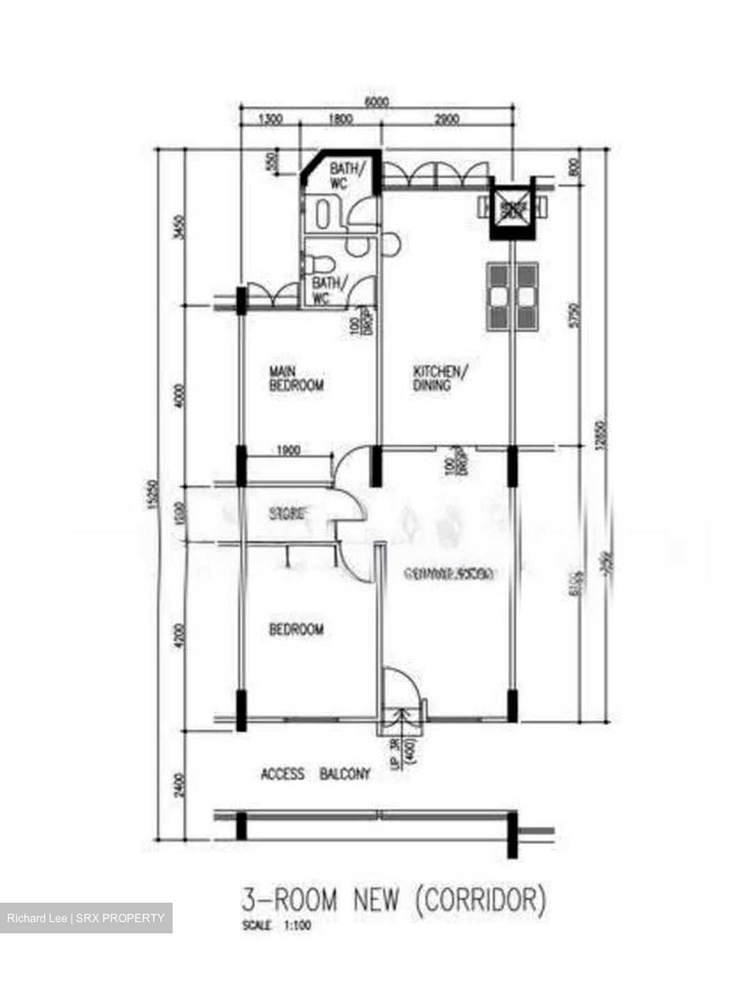 Blk 101 Jurong East Ville (Jurong East), HDB 3 Rooms #638151001